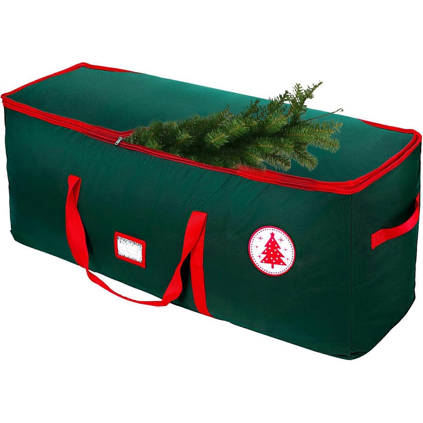 Christmas Tree Storage Bag 48x15x20 Inches Waterproof With Handle Reinforced Zippered Protective Storage Container