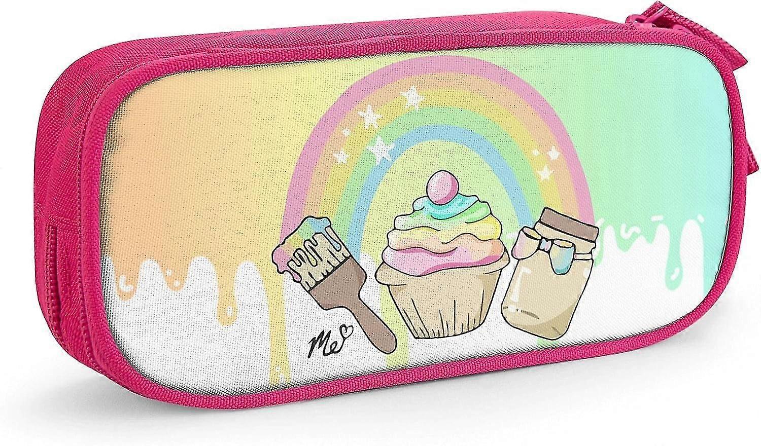 موريا إليزابيث مقلمة، سعة كبيرة القلم حقيبة مع سحاب مزدوج الوردي-موريا إليزابيث-الوردي SAOE010600