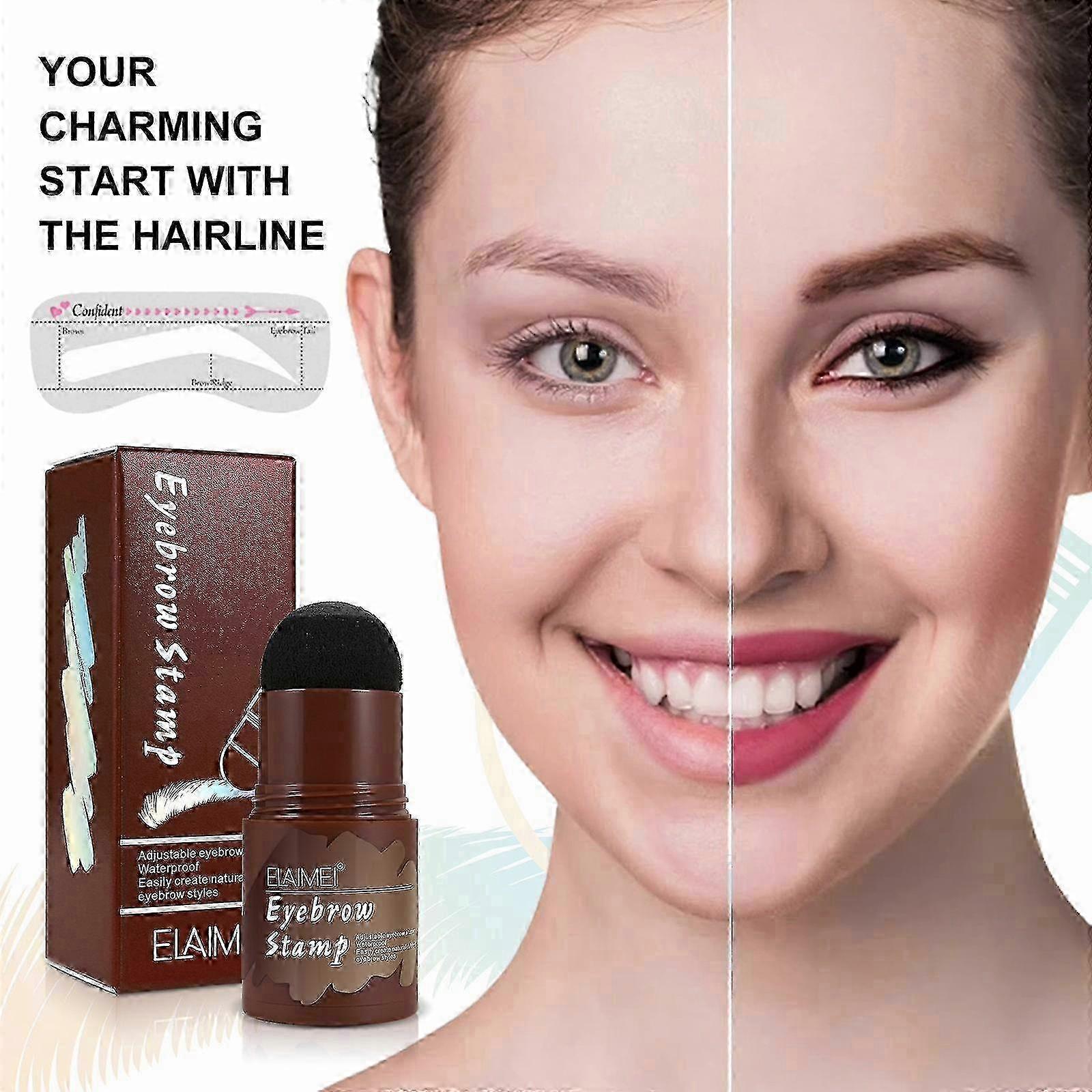 Eyebrow Stamp Stencil Kit and 5 Pairs Brow Stencils Kit