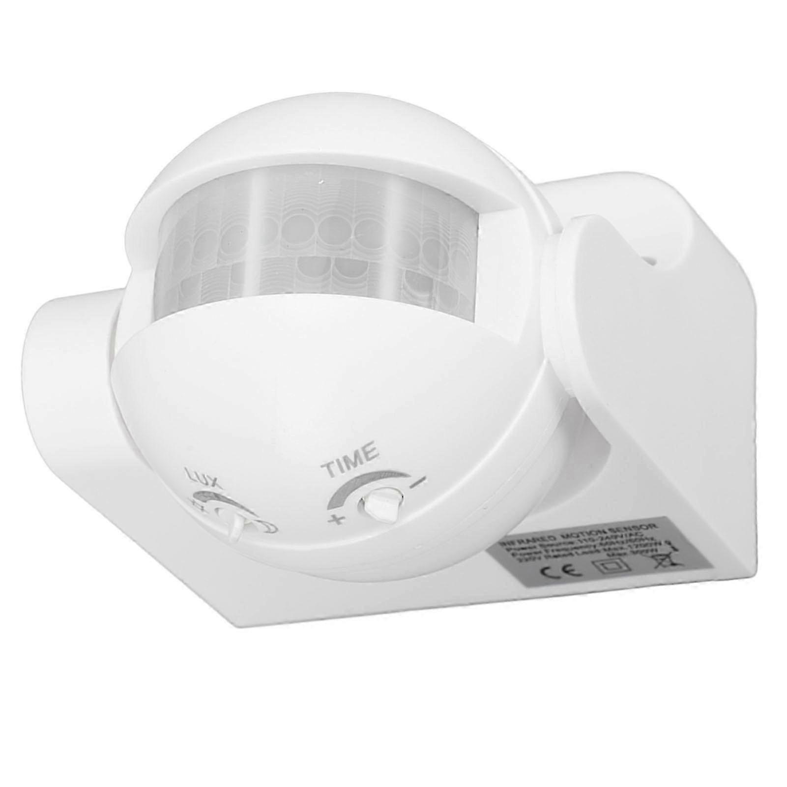 Wall Mounted Motion Sensor Automatic Dusk to Dawn Spherical PIR Sensor Outdoor Motion Sensing Switch for Home Security LED Light AC 11