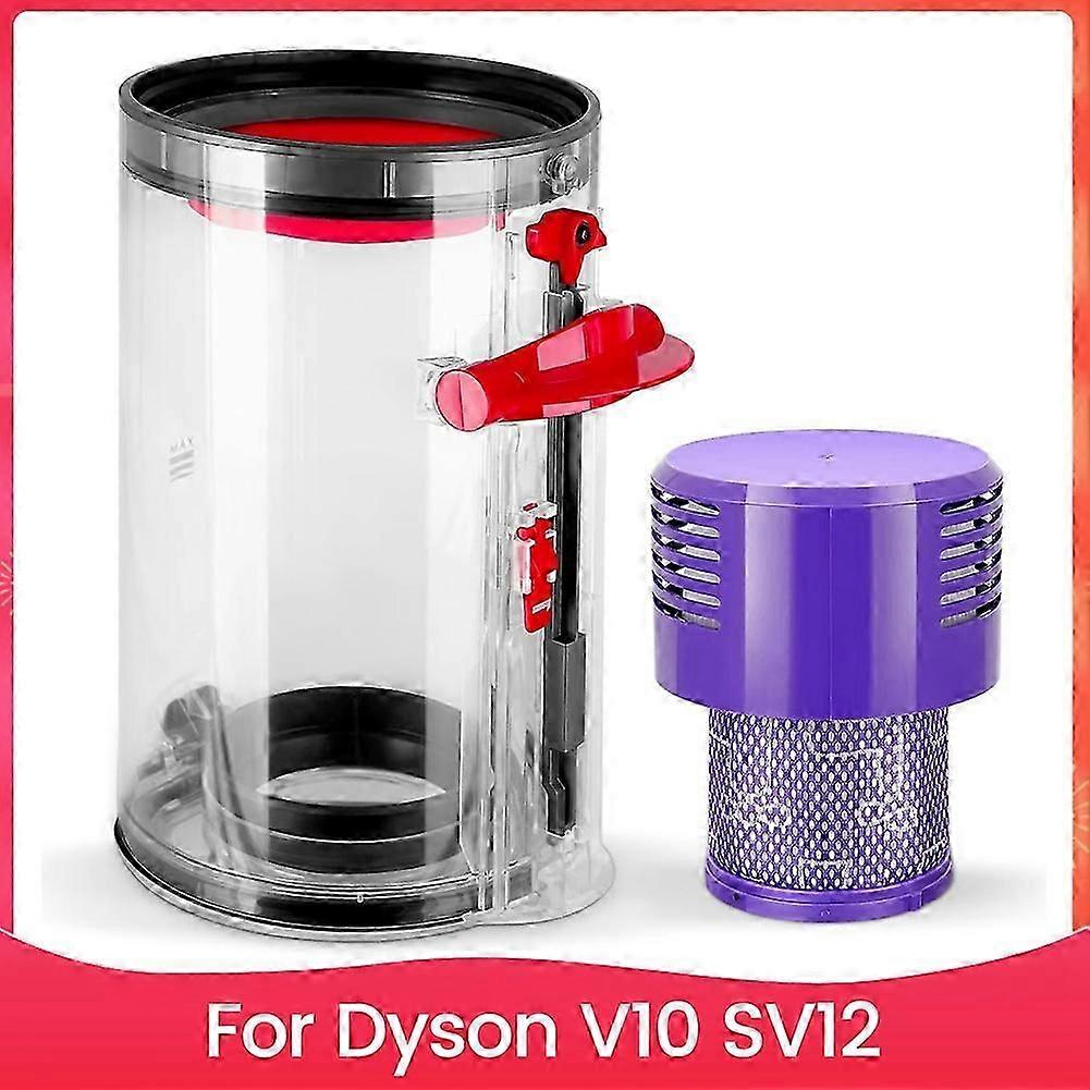 suitable for Dust Container with Filter Replacement Parts for Dyson V10 SV12 Animal and Absolute Vacuum Cleaner A