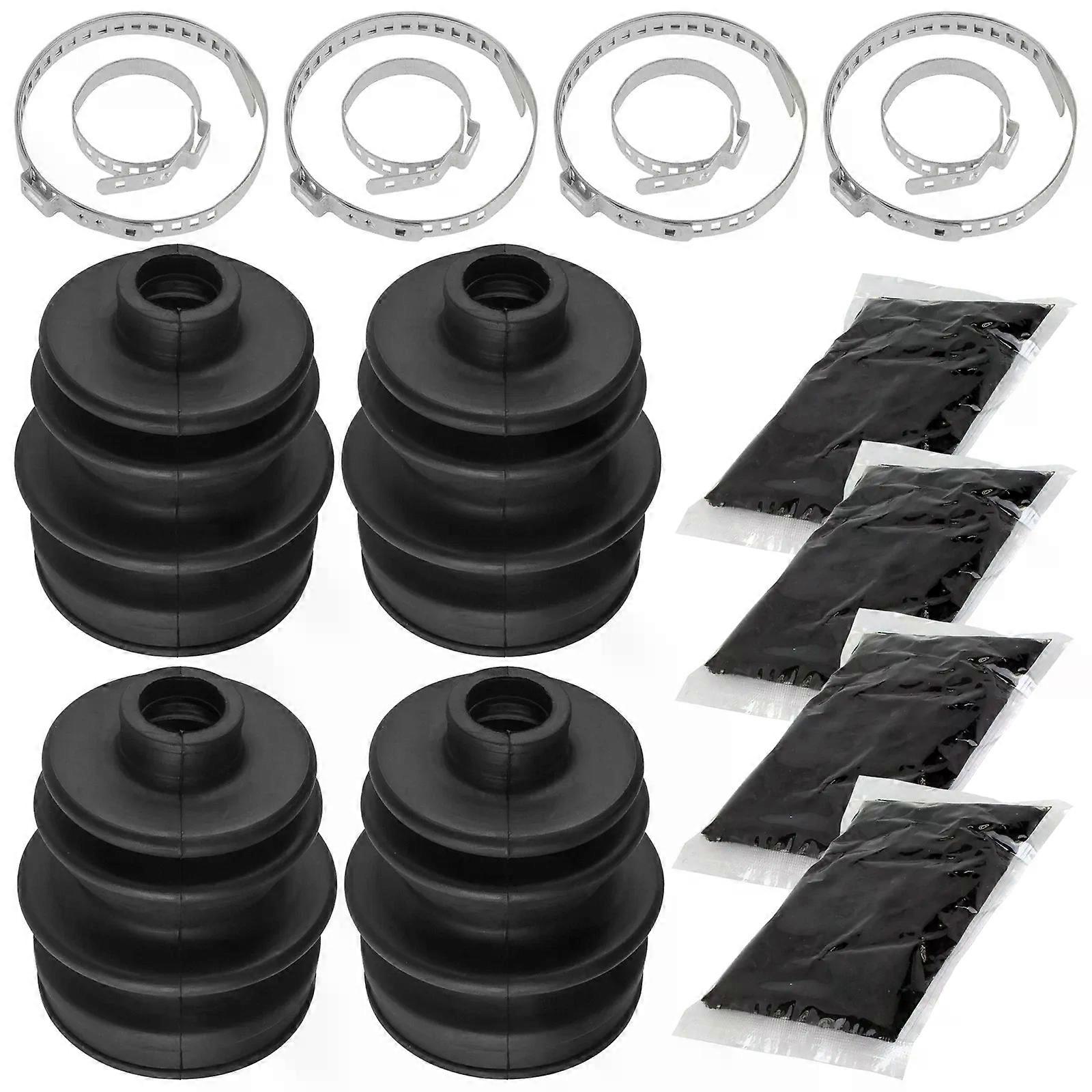 2 Rear Axle Inner Outer CV Boot Kit for Arctic Cat 375 4X4 2002 / 450 4X4 2010 NO.32202