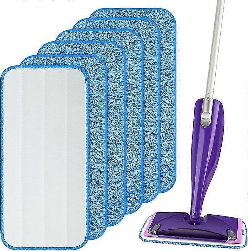 Reusable Mop Pads Compatible with Swiffer WetJet Mop, 6 Pack