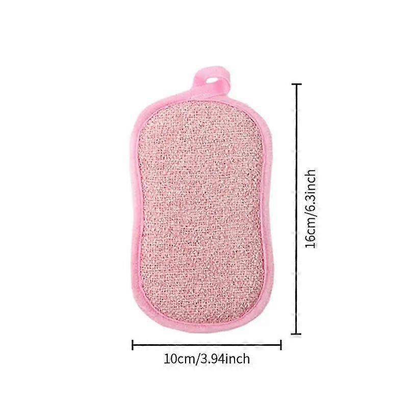 Multifunctional Sponge Scrubber, Washable Reusable Kitchen Brush, Non-Slip Dish Cleaning Tool, Random Color, Ideal for Kitchen & Bathroom