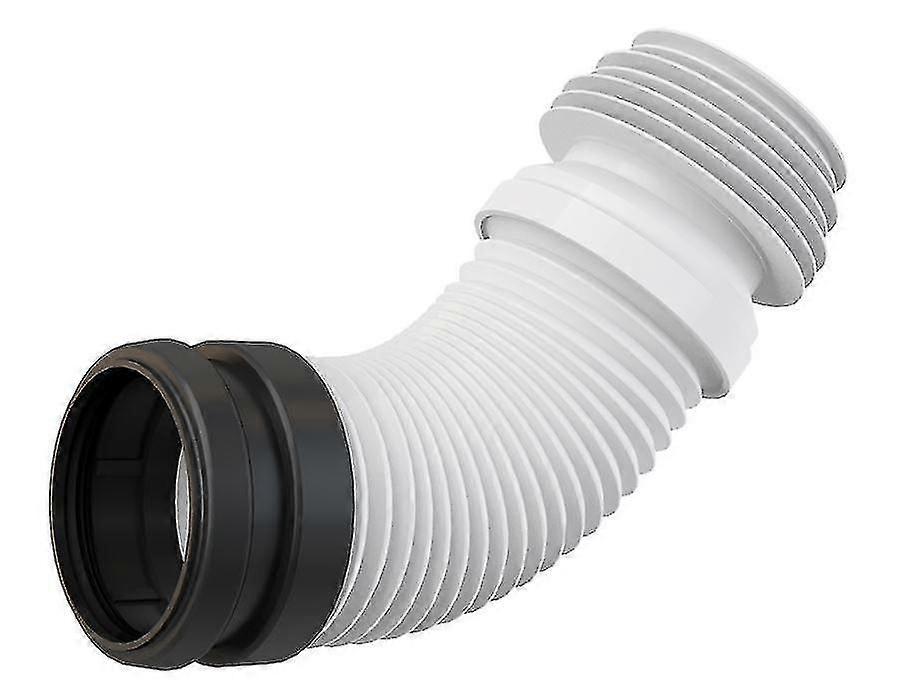 Gama Universal Flexi Plástico Flexível WC Conector de Resíduos de Cotovelo 90/110mm