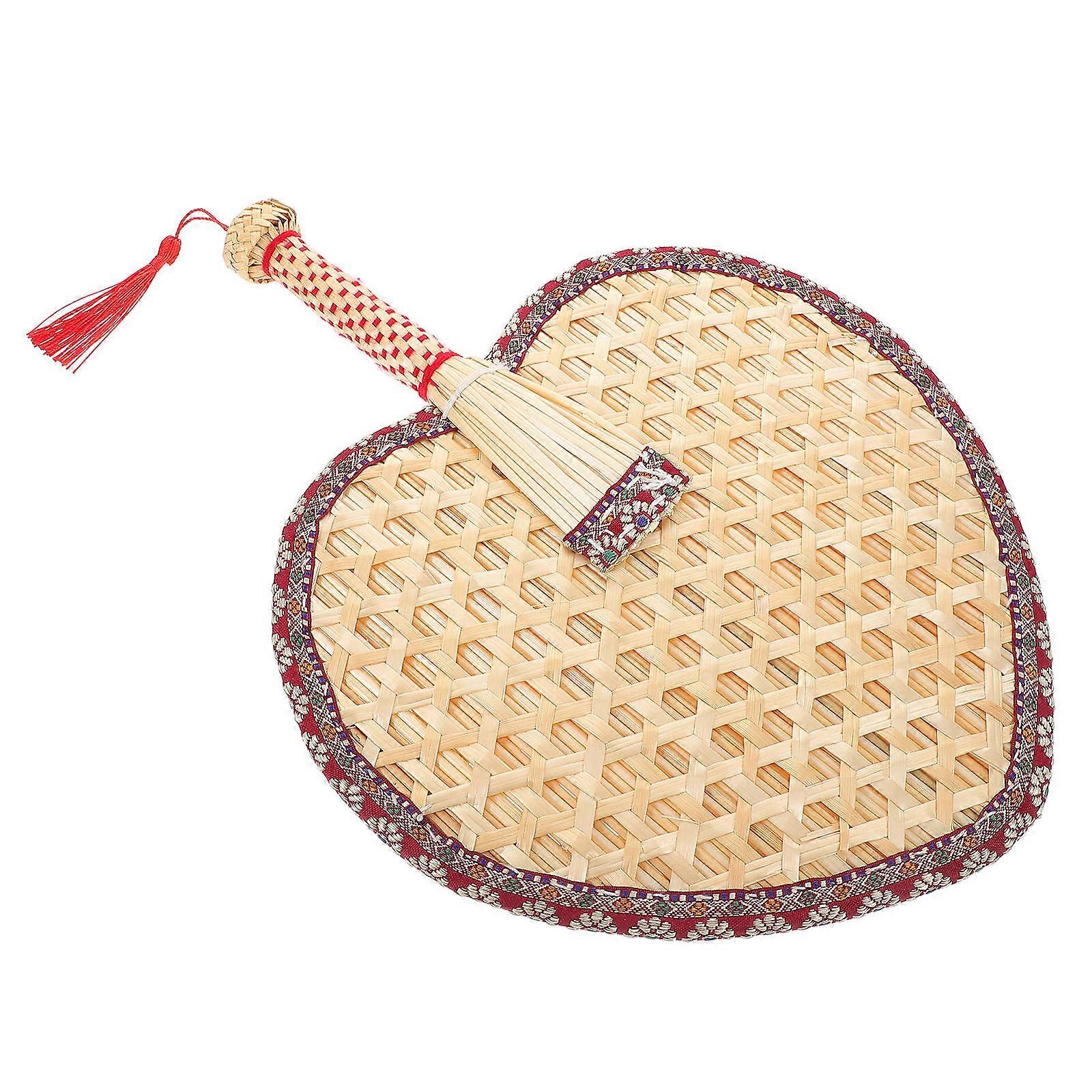 Wheat Straw Fan Handmade Handheld Fan for Summer Design