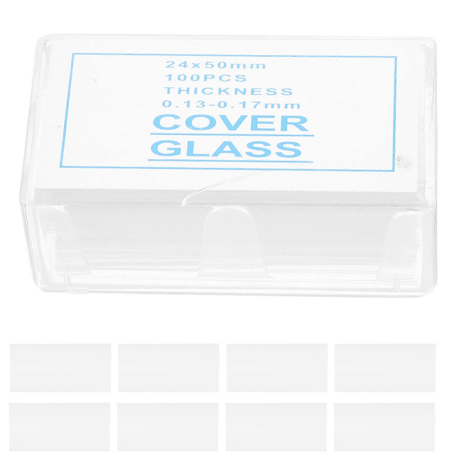 Transparent Glass Microscope Slides for Aquatic Specimens 100Pcs Pack