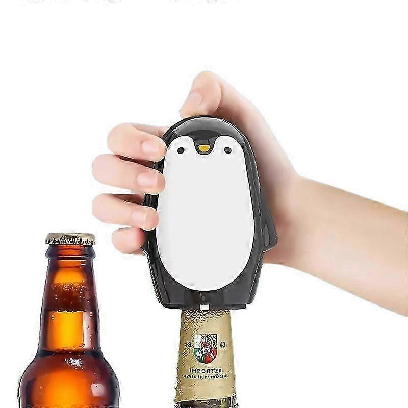 Penguin Beer Bottle Opener Home Use Automatic Push To Open Wine Bottles