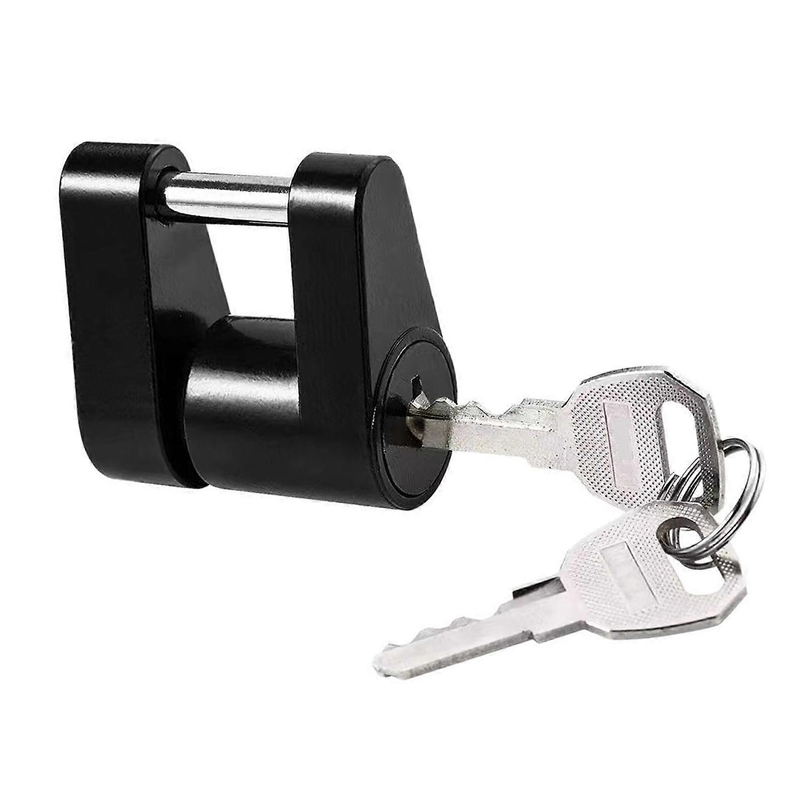 Secure Locking Mechanism 1/4 Trailer Clip Metal Mixture Build Black Dull Impermeable Plan Multicolor