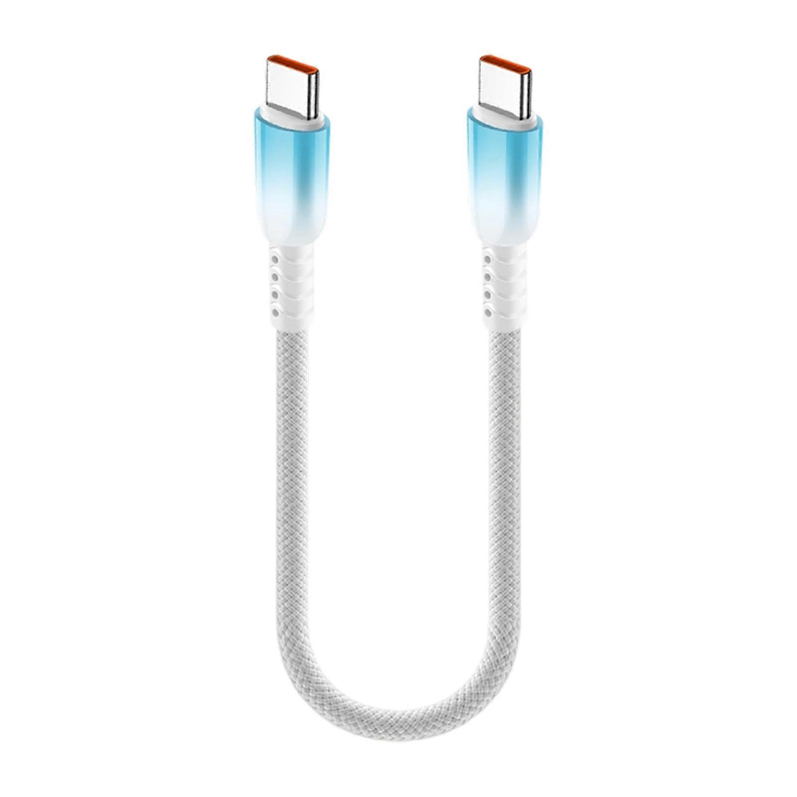 Grade USB Device Cable Short Length DOG Fast Charging Polyamide Plaited Cord Rapid Data Coordinate Permanent Plan Phones Tablets Multicolor