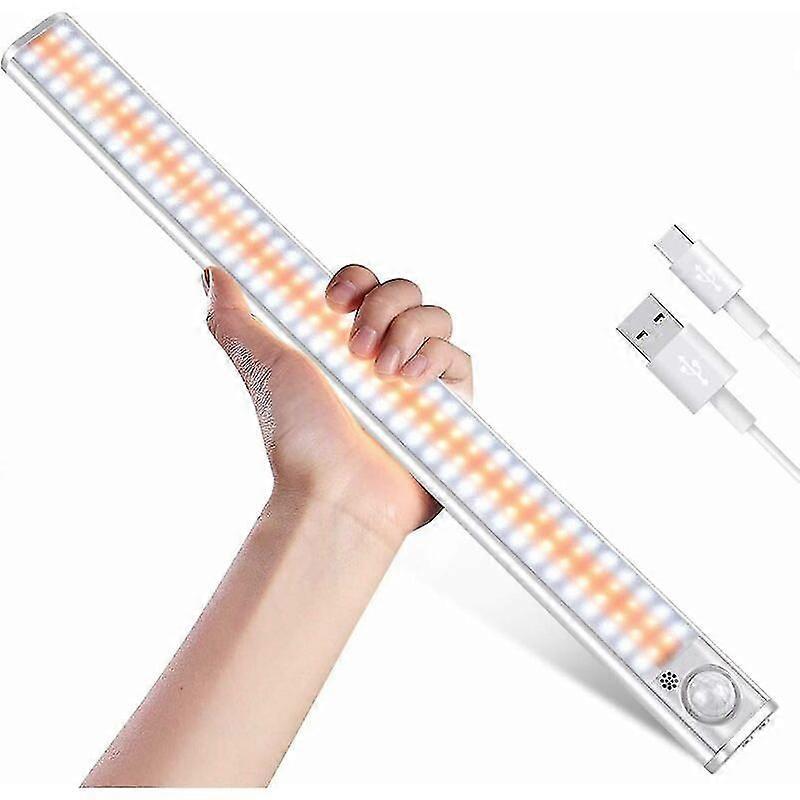 Closet Light 160 Led Cabinet Light Closet Lighting Motion Sensor Usb Rechargeable Stepless Dimming 3 Light Modes Automatic Lighting