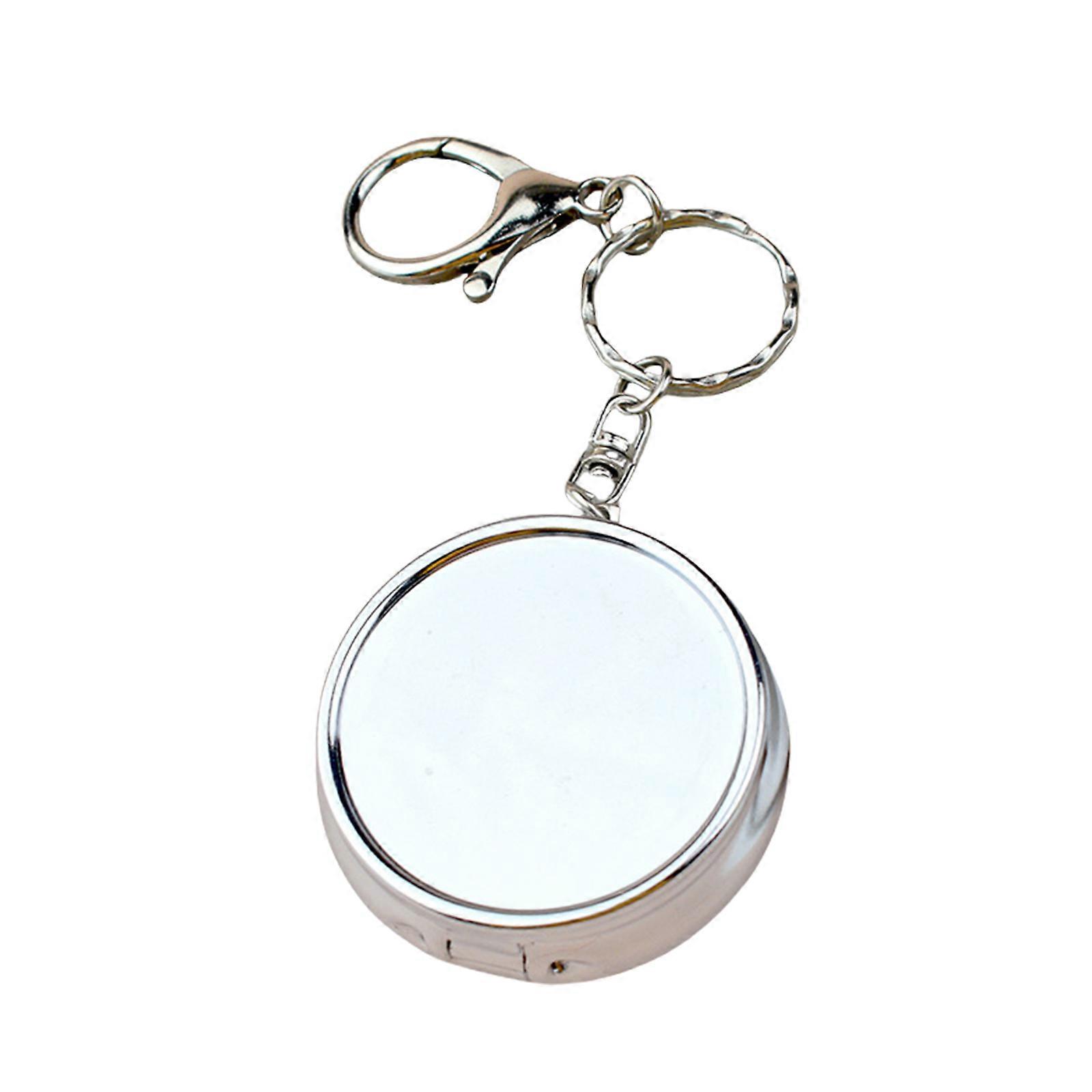 Convenient Alloy Pocket Ashtray Keychain Ideal for Smokers Fireproof Ashes Holder Pendant Keyring Handmade Key Ring Multicolor