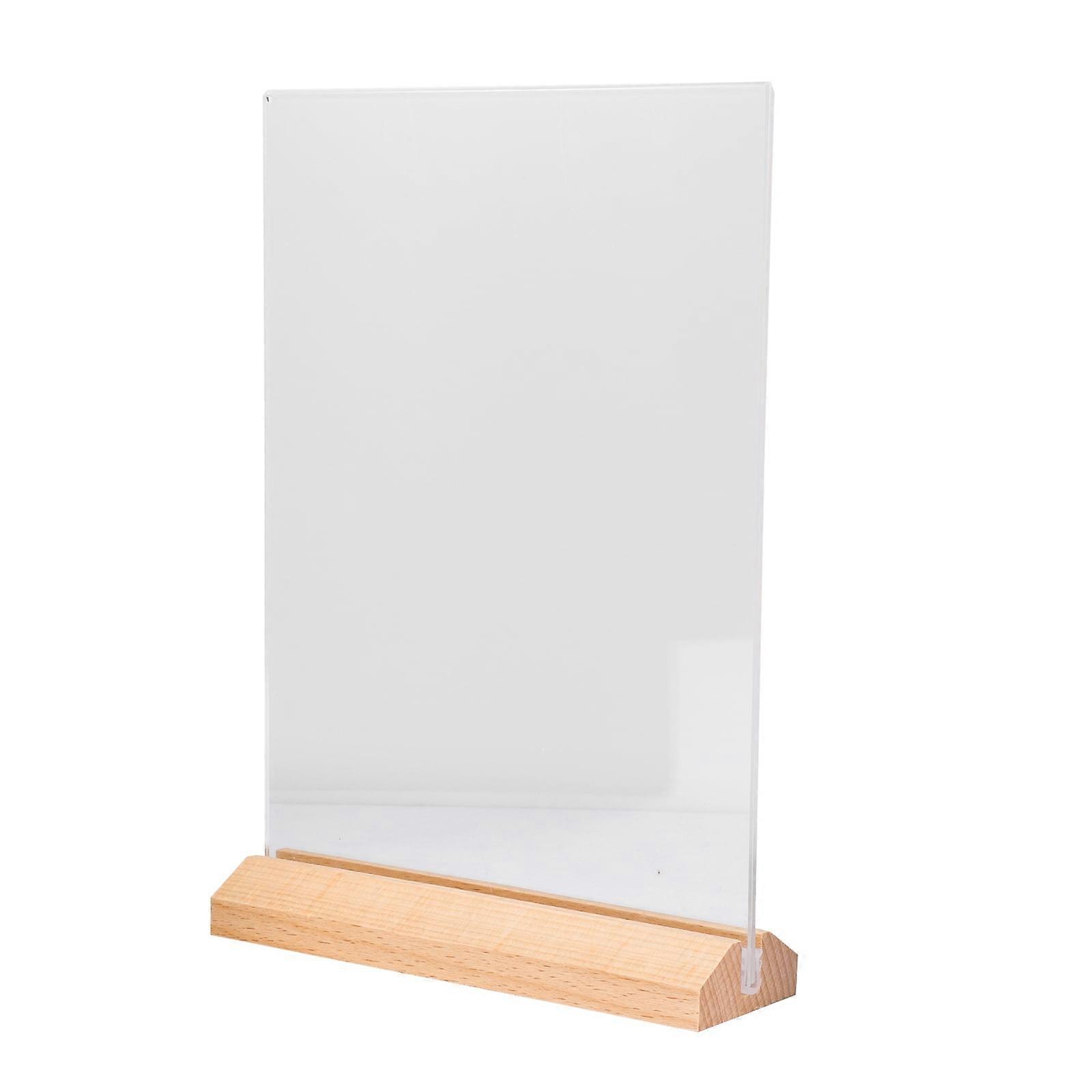 Table Display Board Tabletop Note Holder Price Tag Showing Stand Menu Picture Acrylic Menus