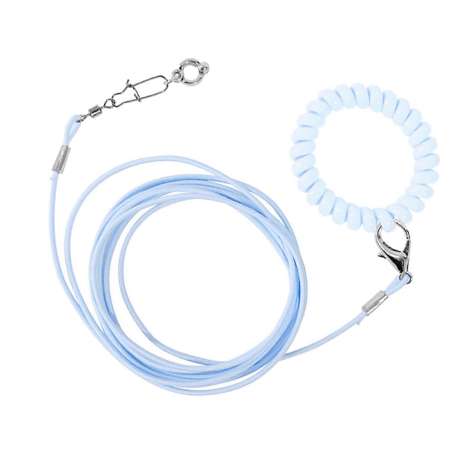 Training Flying Tractions Rope Elastics String Training Harness Parrots Toy for Garden Playtimes  Blue