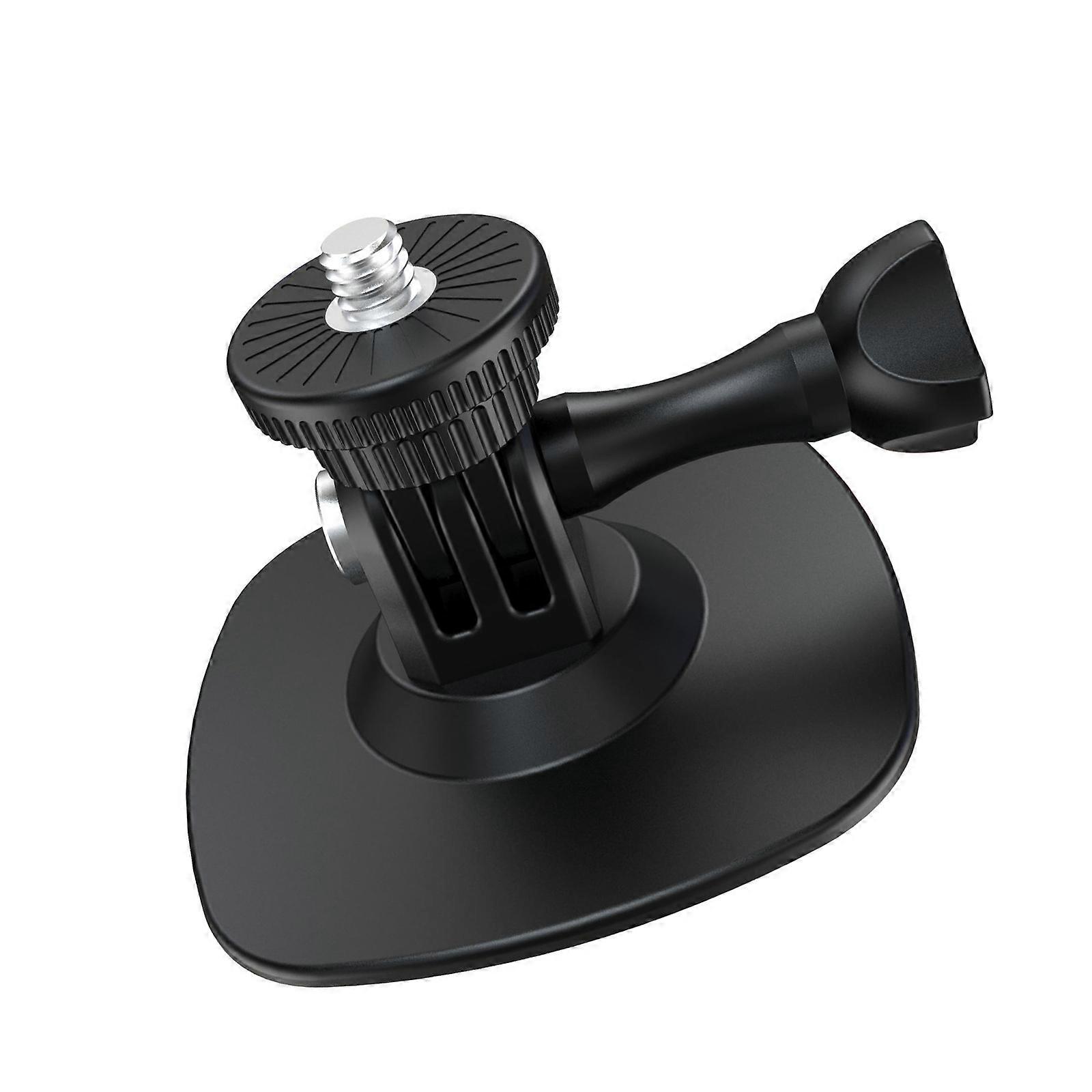 Adhesive Camera Mount For Action Camera Secure Flat Curved Surfaces Attachment 180 Degree Tilts Adjustment Portable Aluminum Alloy Base Multicolor