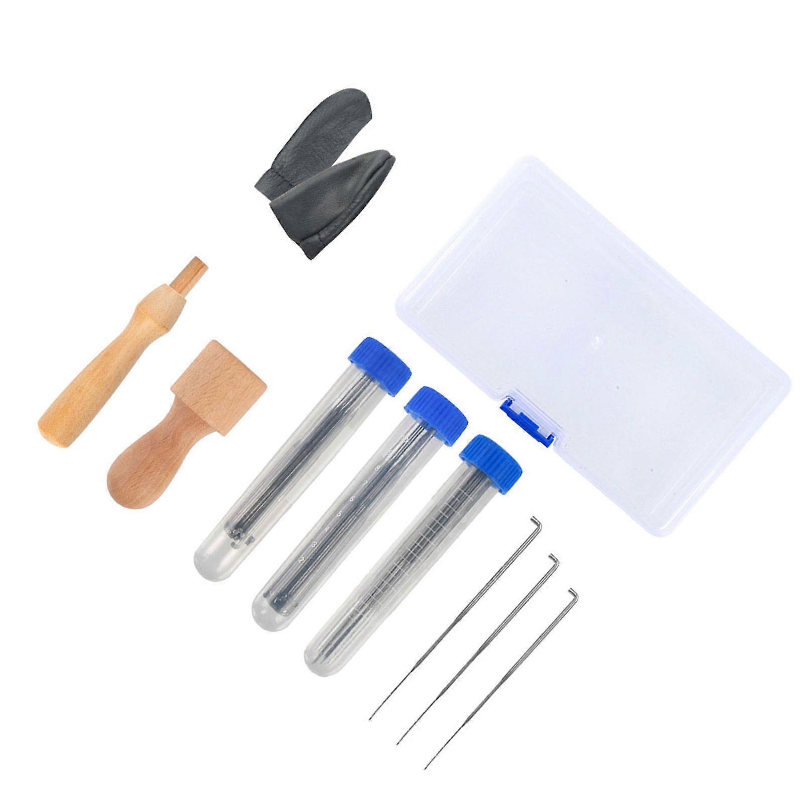 DIY Plush Dolls Set Handcraft Make Tool Needling Felting Kits Needle Felt Kits Handmade DIY Felting Kits Needle Felt Set Multicolor