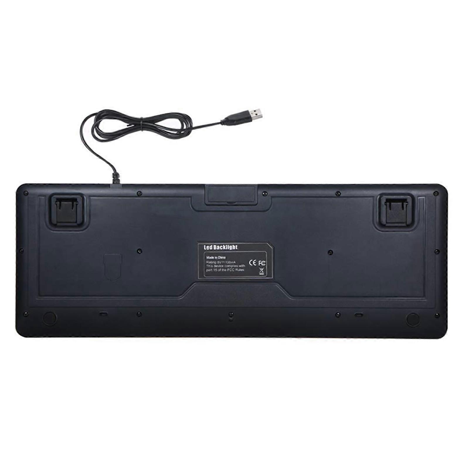 104Keys Large Print Computer Keyboard Fast and Convenient USB Connection, Windows Compatibility Elderly Special Keyboard Multicolor