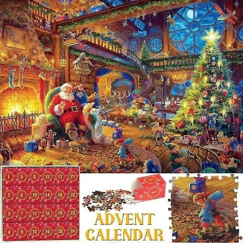 Puzzle Advent Calendar 2023, 1008 Piece Puzzle 24 Days To Christmas Countdown