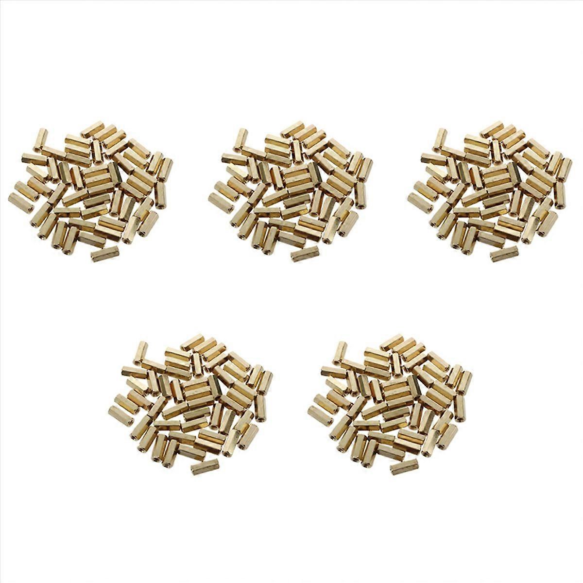 12mm Long Metal Hexagonal M3 Female Thread PCB Standoff Spacers 250 Pcs