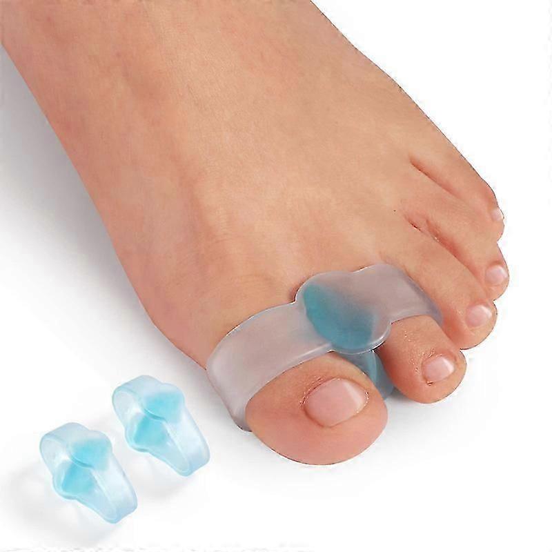 Toe separator with 2 loops, 10-pack gel toe corrector