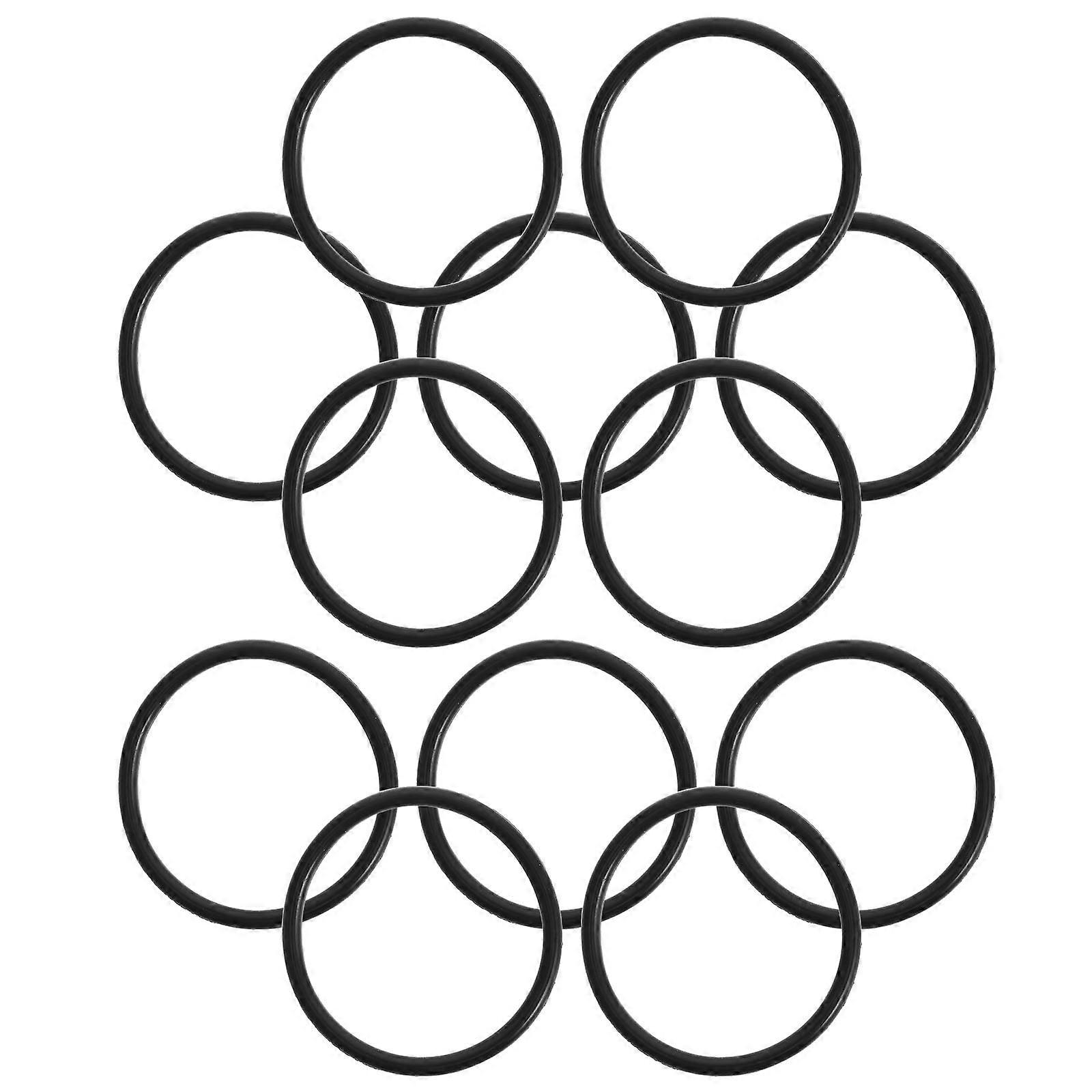 Microphone Shock Mount Black Rubber Bands for Vibration Reduction 12Pcs