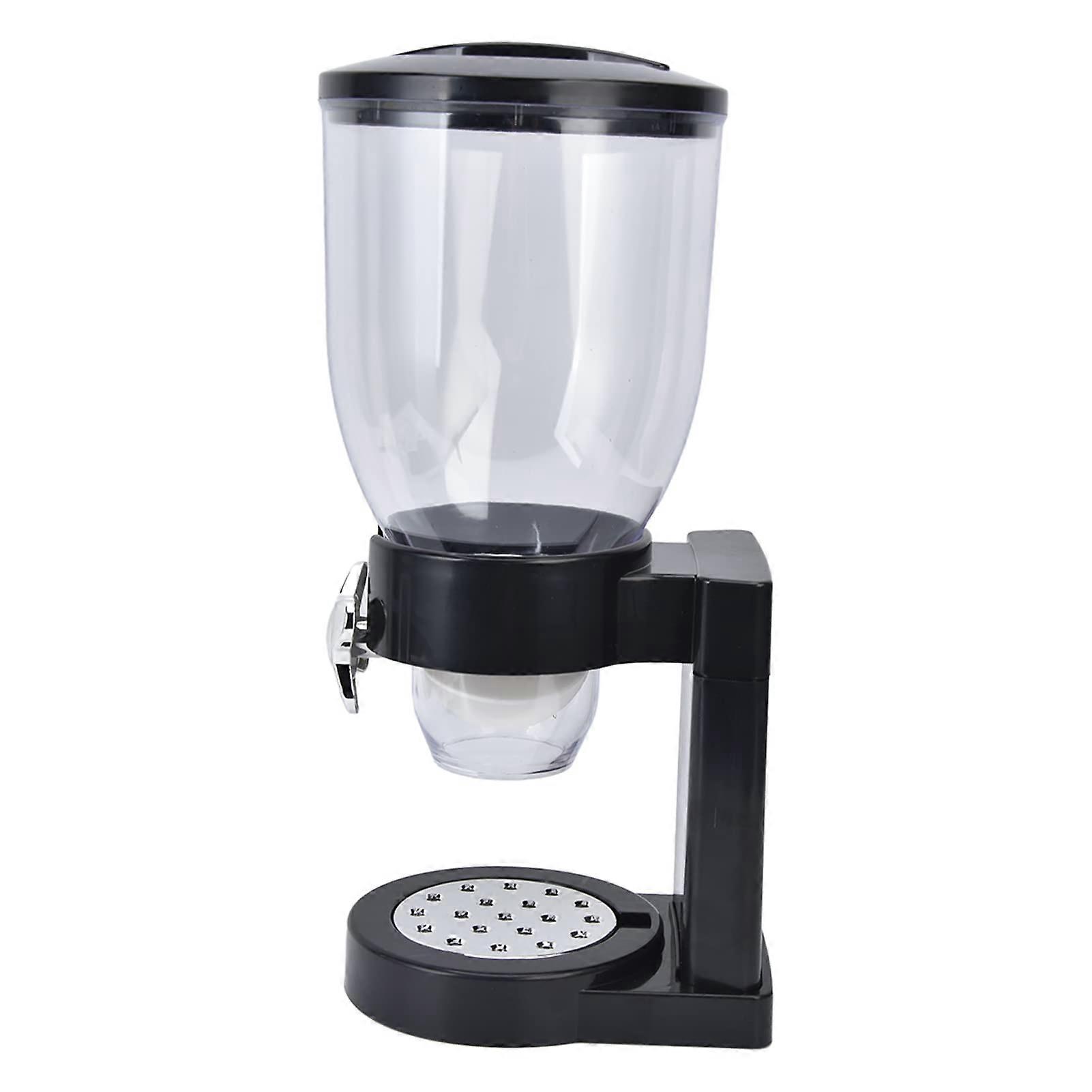 Grain Storage Container 17.5oz Transparent with Rubber Base for Rice Cereal Kitchen Pantry