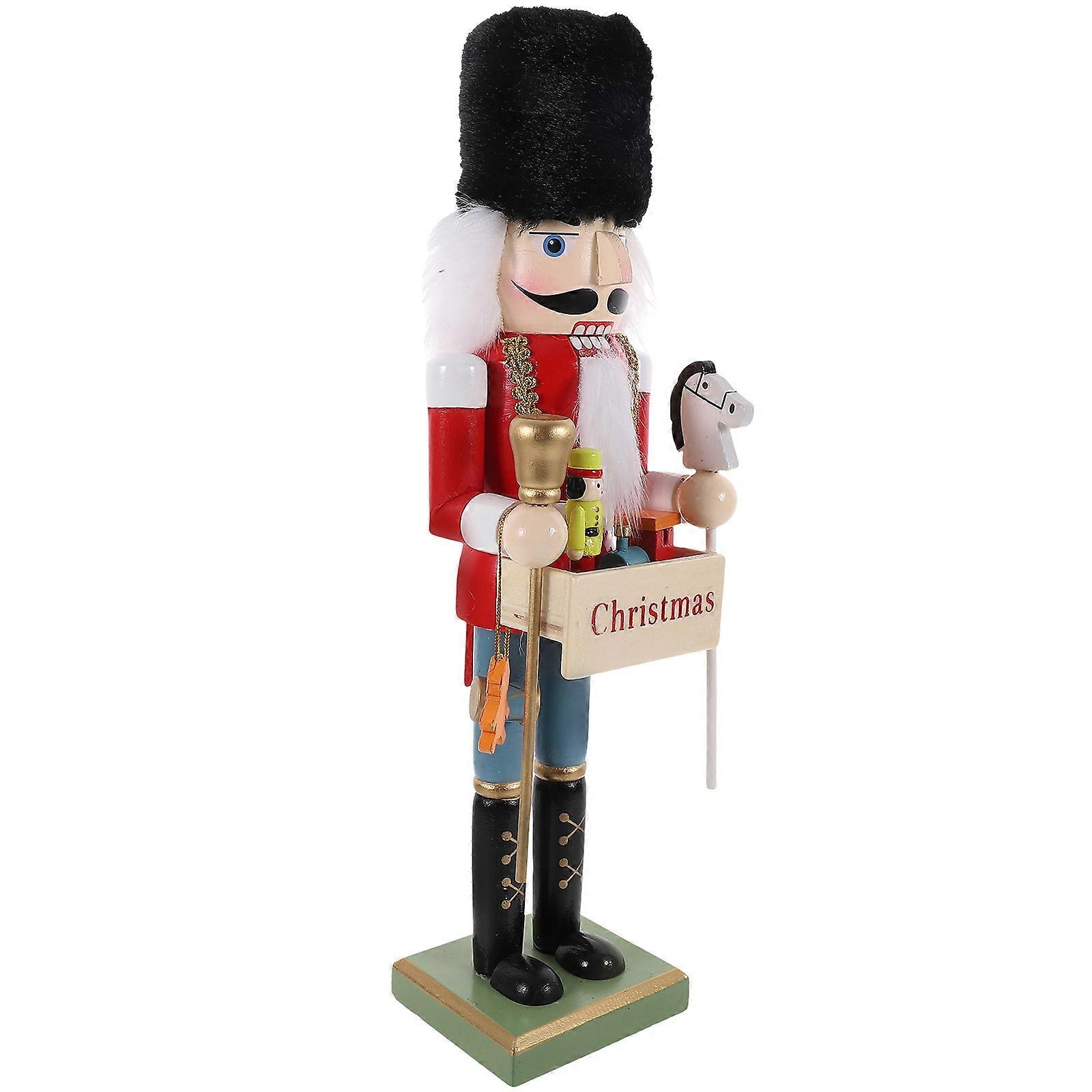 Christmas Holiday Nutcracker Figure Desktop Nutcracker Soldier Ornament Xmas Decoration Figure