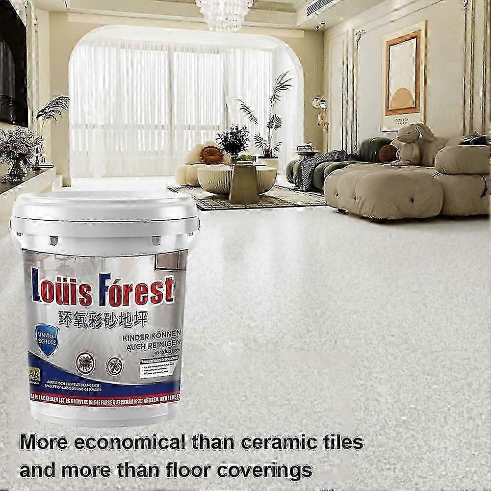 High-Gloss Marble Effect Epoxy Floor Coating for Garage and Concrete Surfaces with Durable Long-Lasting Finish