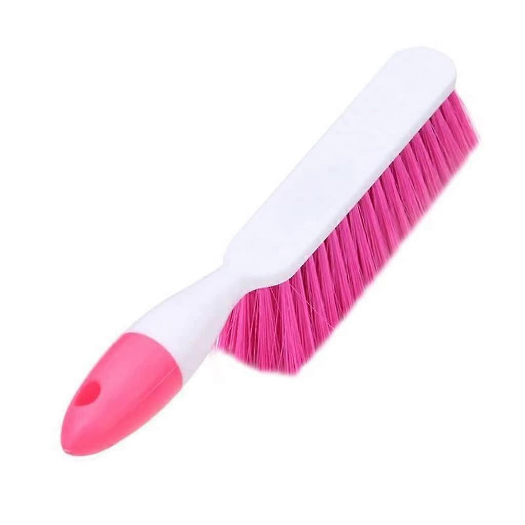 Large Long Handle Cleaning Brush Soft Bristle Sweeping Broom for Home Bedroom Carpet Sofa Dormitory Red