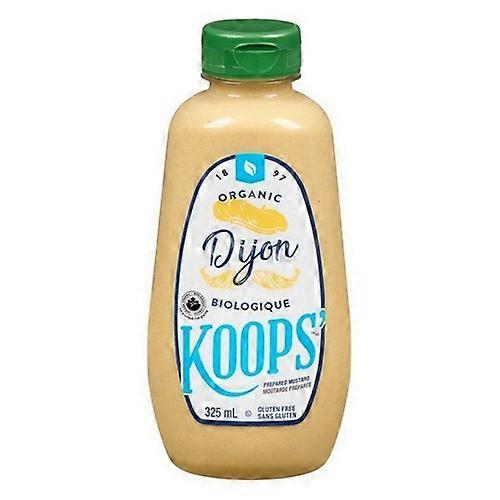 Koops Organic Dijon Mustard, 325 Ml (Case Of 12)