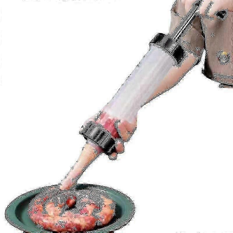 Manual Homemade Sausage Tools Stuffer Meat Filling Tool Practical Sausage Syringe Funnel Nozzle For Sausage Making Enema Tube Edition 0620
