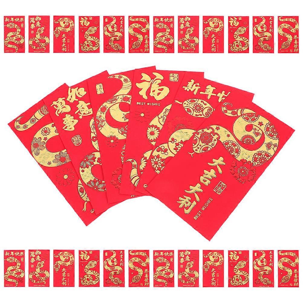 Snake Year Money Pocket Envelopes for Storage Using 60Pcs Paper Assorted Designs