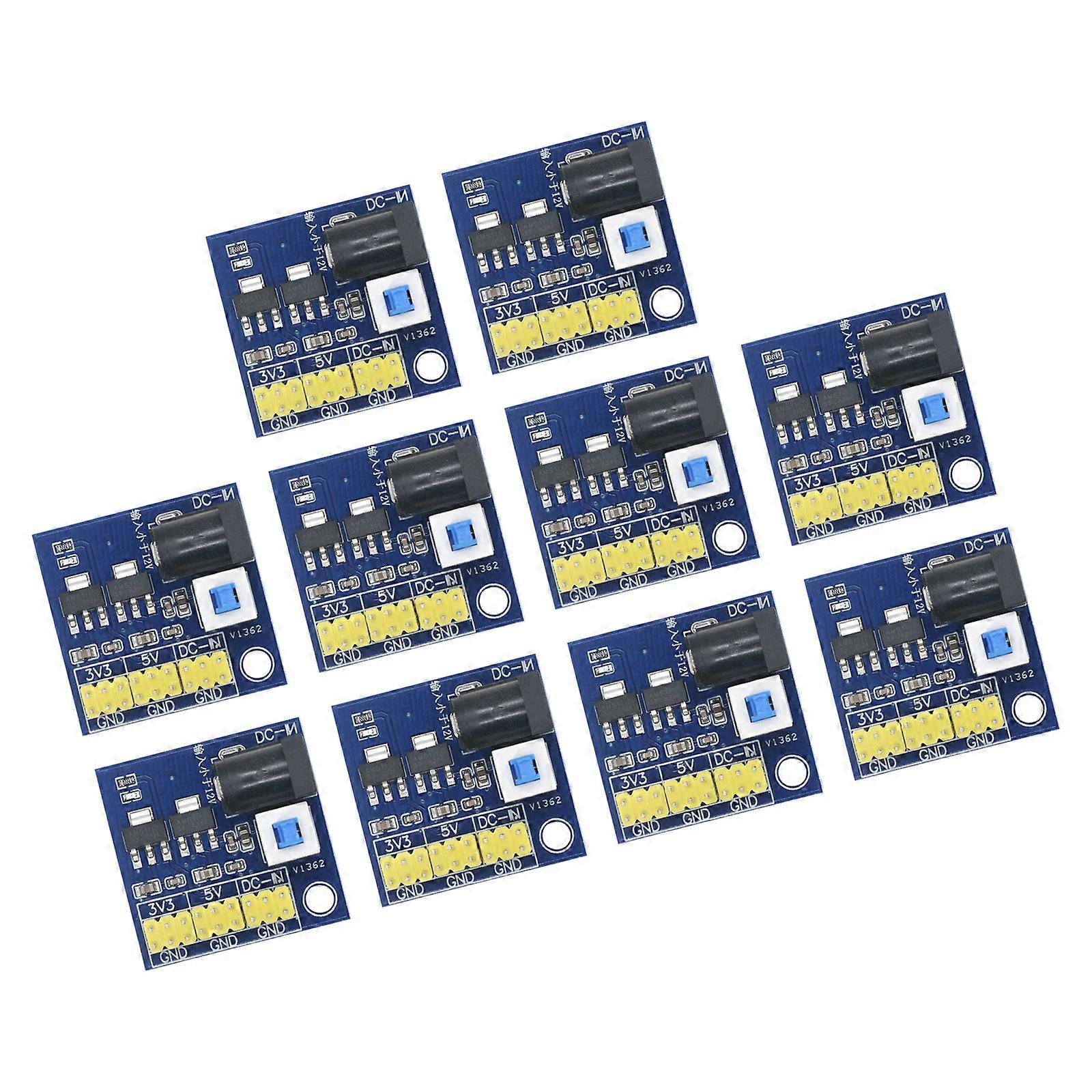 Electricity Adapter Multi Output Stepping Down Power Supply Module 12V to 3.3V/5V/12V Supply Module for Electronics Multicolor