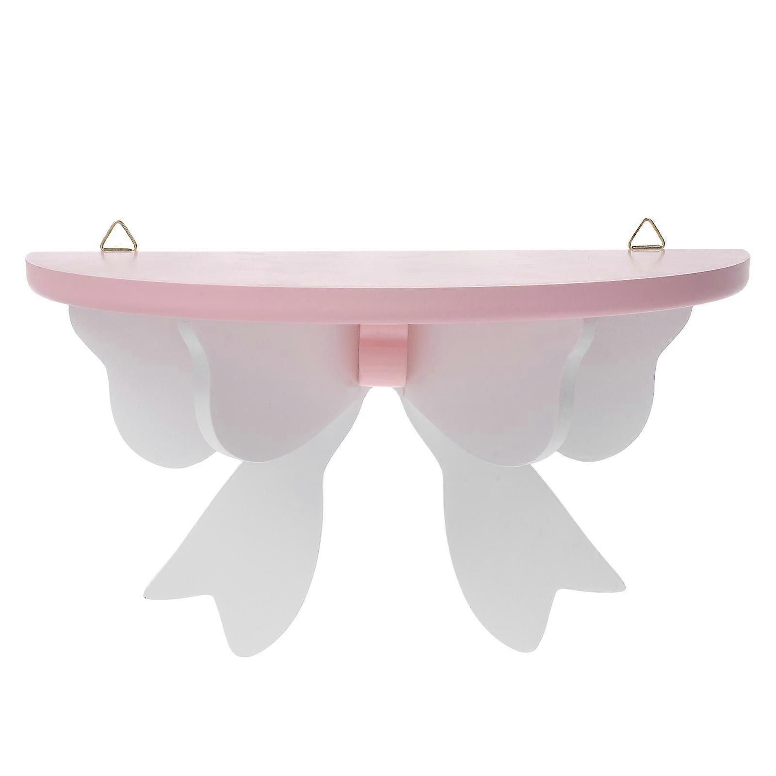 Wooden Bow Floating Shelves for Wall Mounted Storage