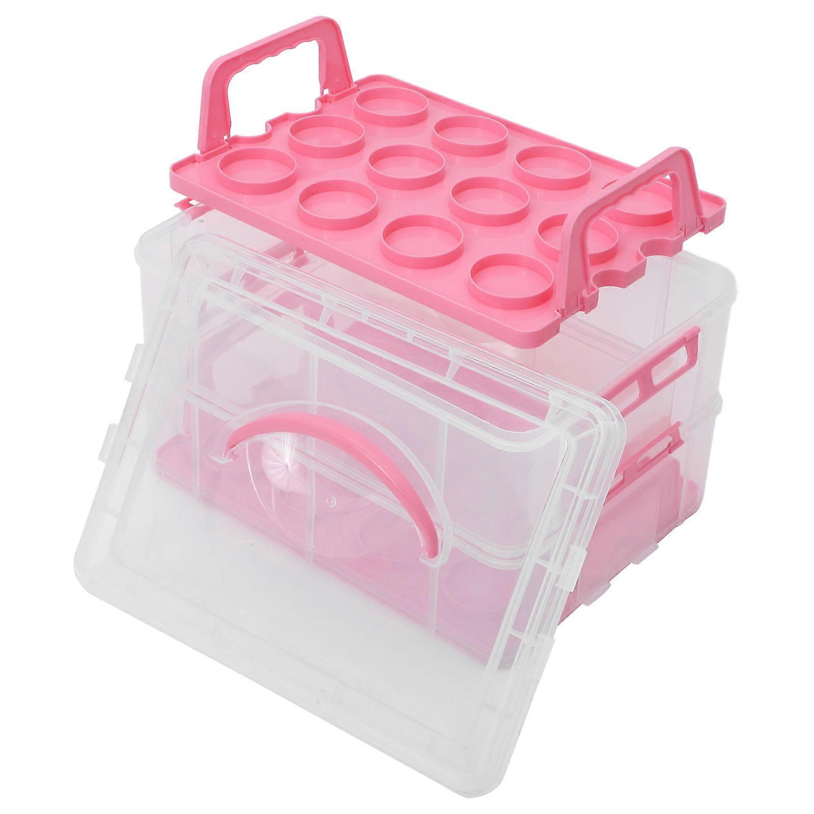Reusable Cake Box Cake Carrier for Storage Pink Container