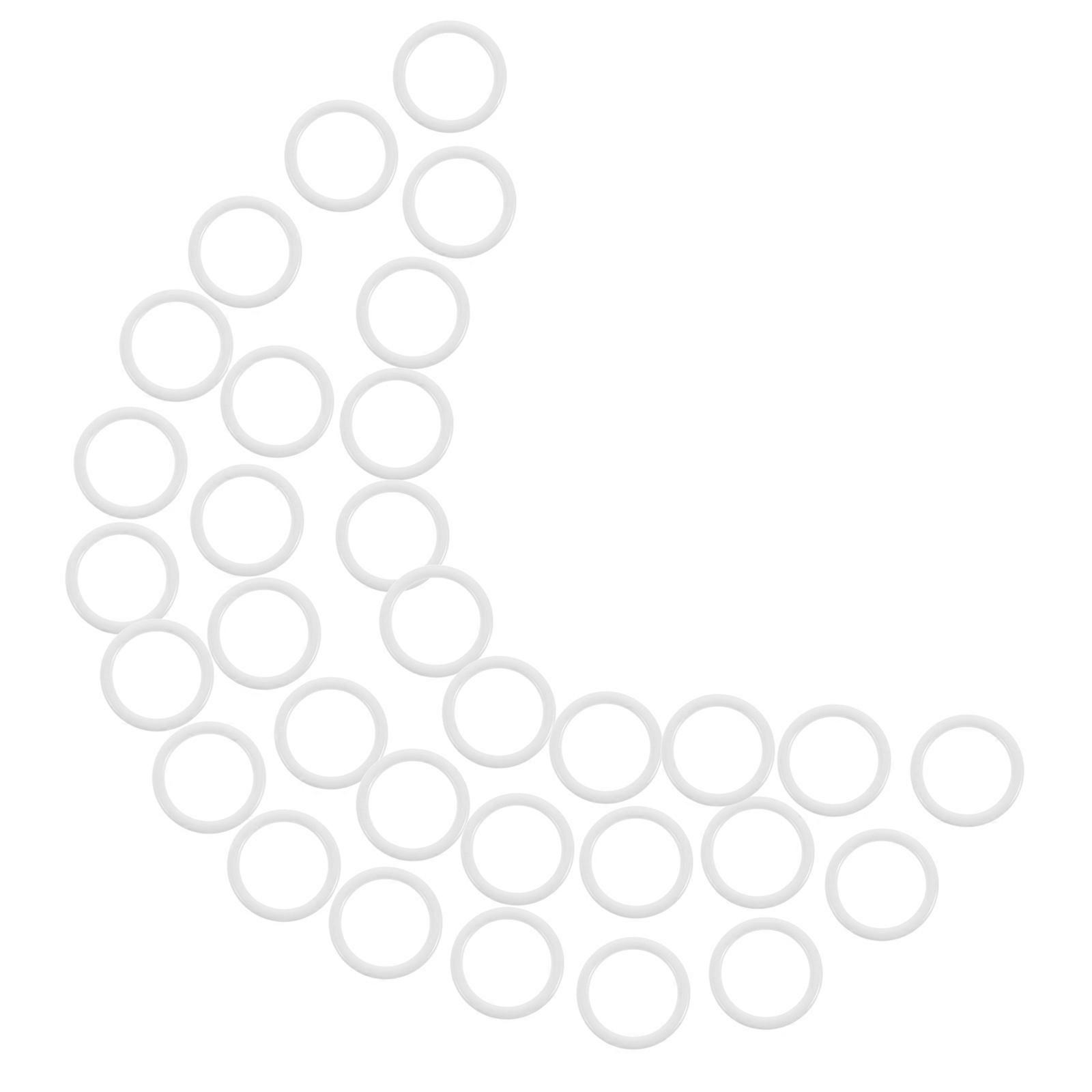 Metal Bra Strap Hooks for Sewing Adjustment 100Pcs White Clips