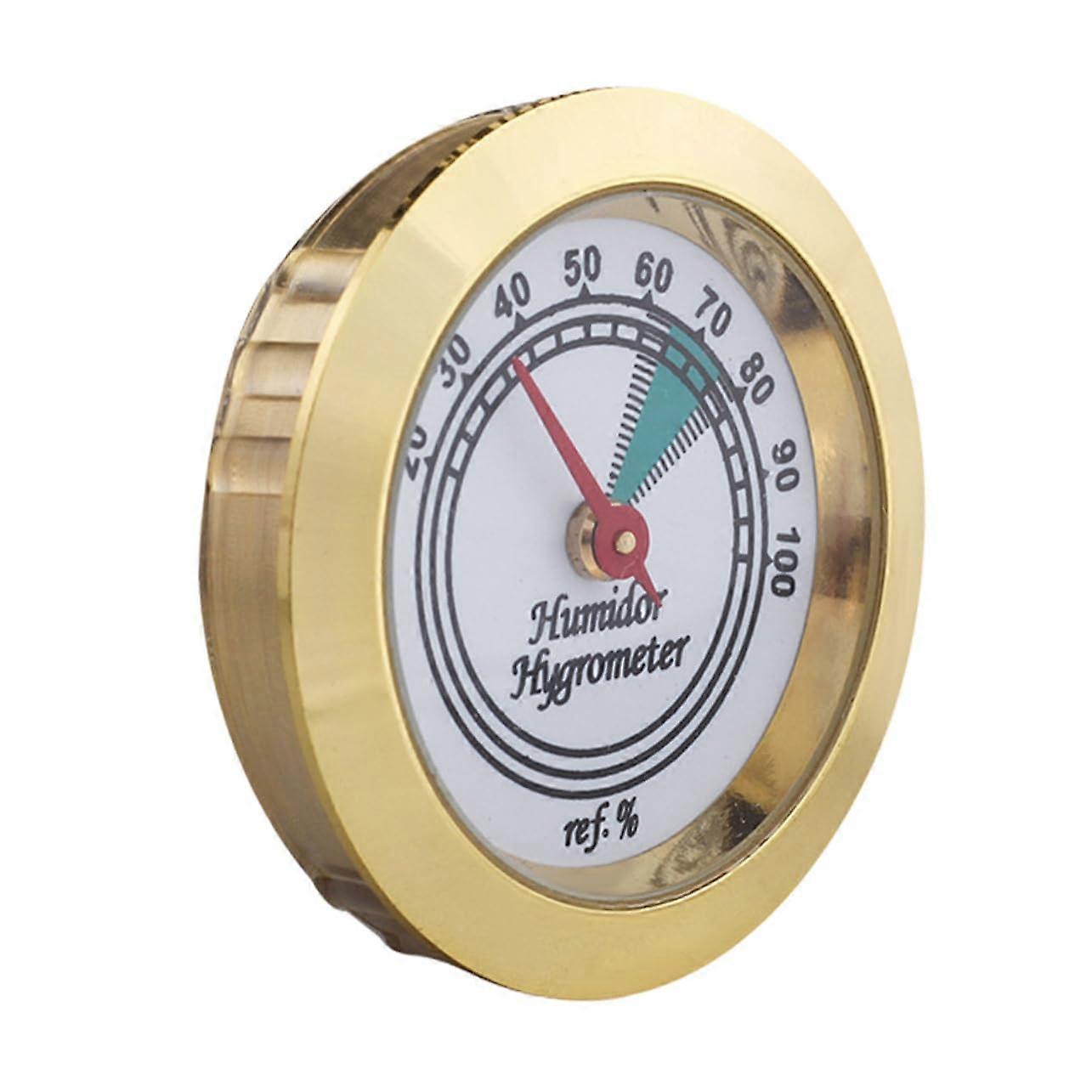Cigar Box Hygrometer Digital and Analog Humidity Tester for Humidors, Accurate Readings, Compact Size, Easy to Use