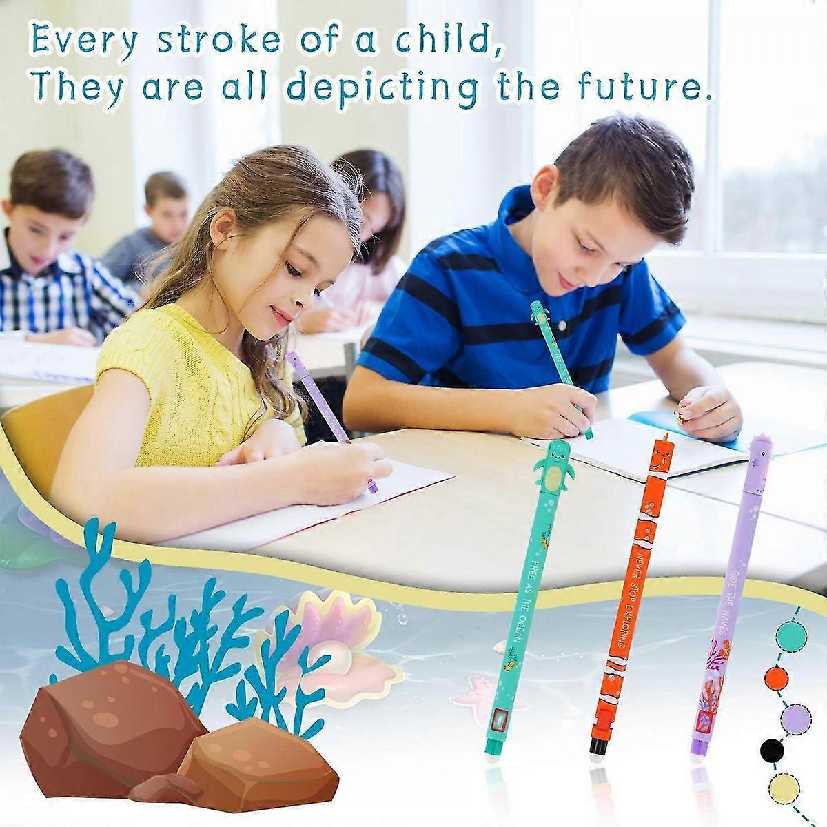 Generisch Erasable Pen Set Special Edition 3 Pens Perfect Cute 1ml Refill