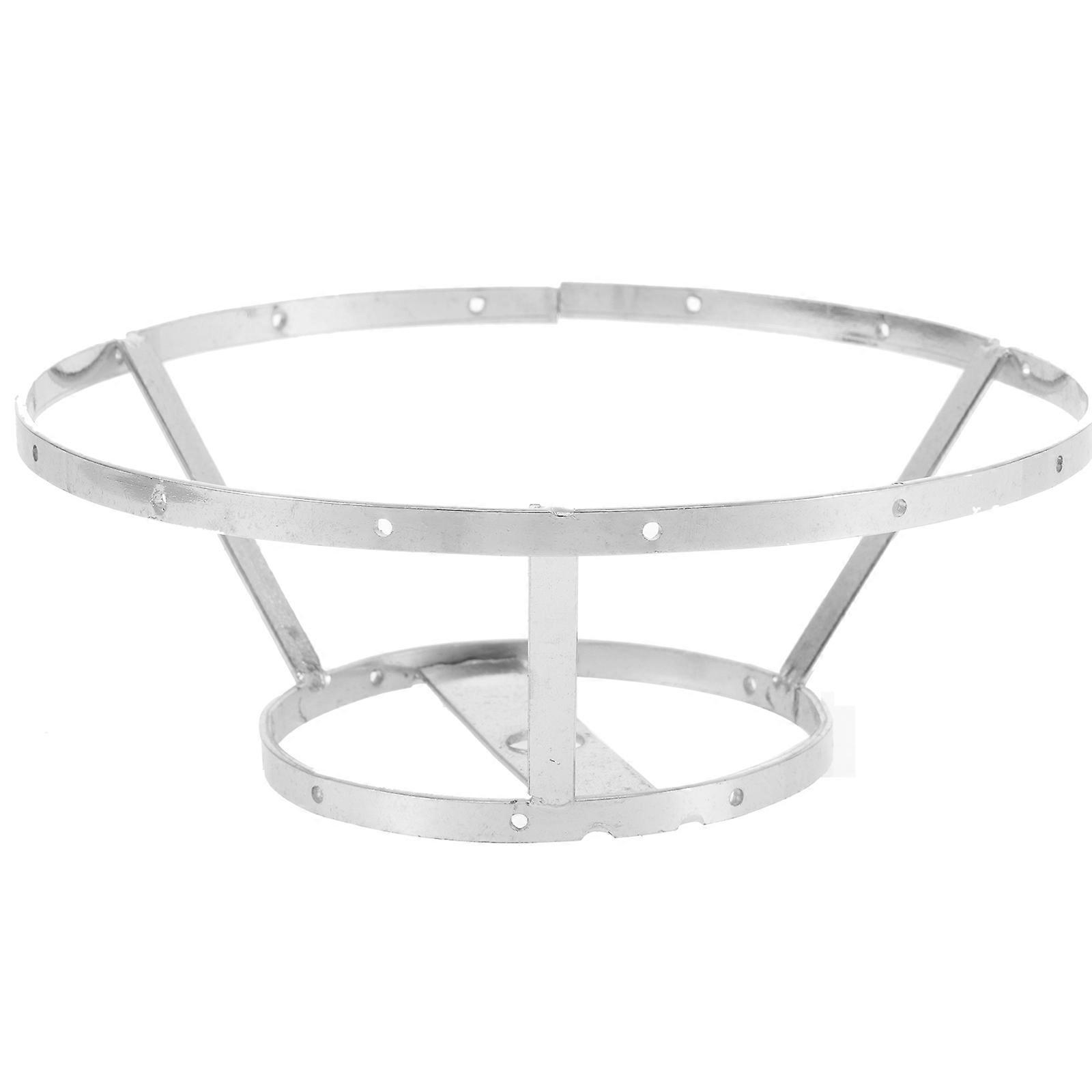DIY Lamp Shade Frame Silver Metal for Light Use 4Pcs Metal Frames