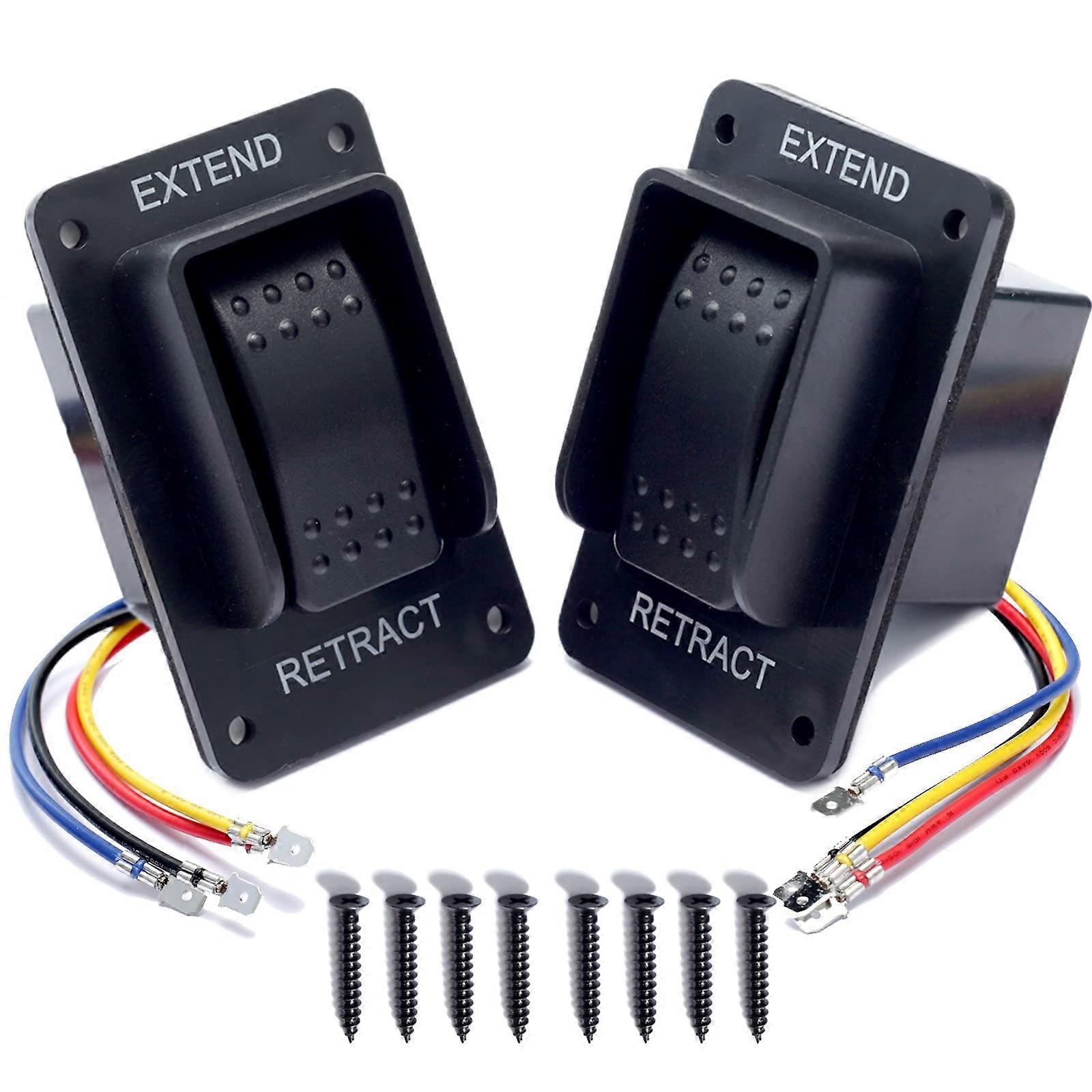 RV Stabilizer Jack Switch 12V Weatherproof Replacement for Lippert Power Stabilizer Extend Retract