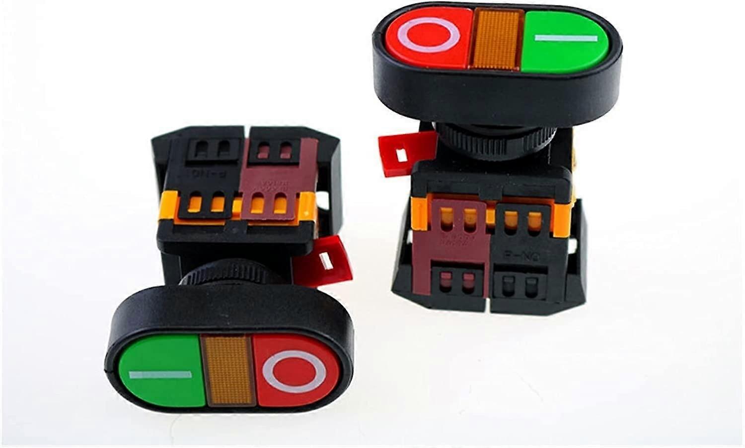 4pcs 22mm Momentary Push Button Switch ON OFF Start Stop SelfLocking Rocker Toggle Switch 380V