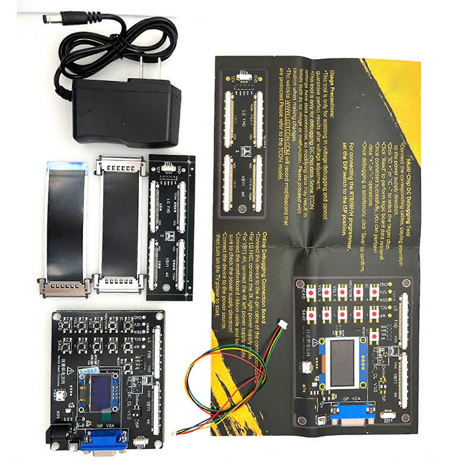 VGH VGL VCOM Logics Board Voltages Programming Device for LCD and LED Display Maintenance and Fault Analysis Multicolor