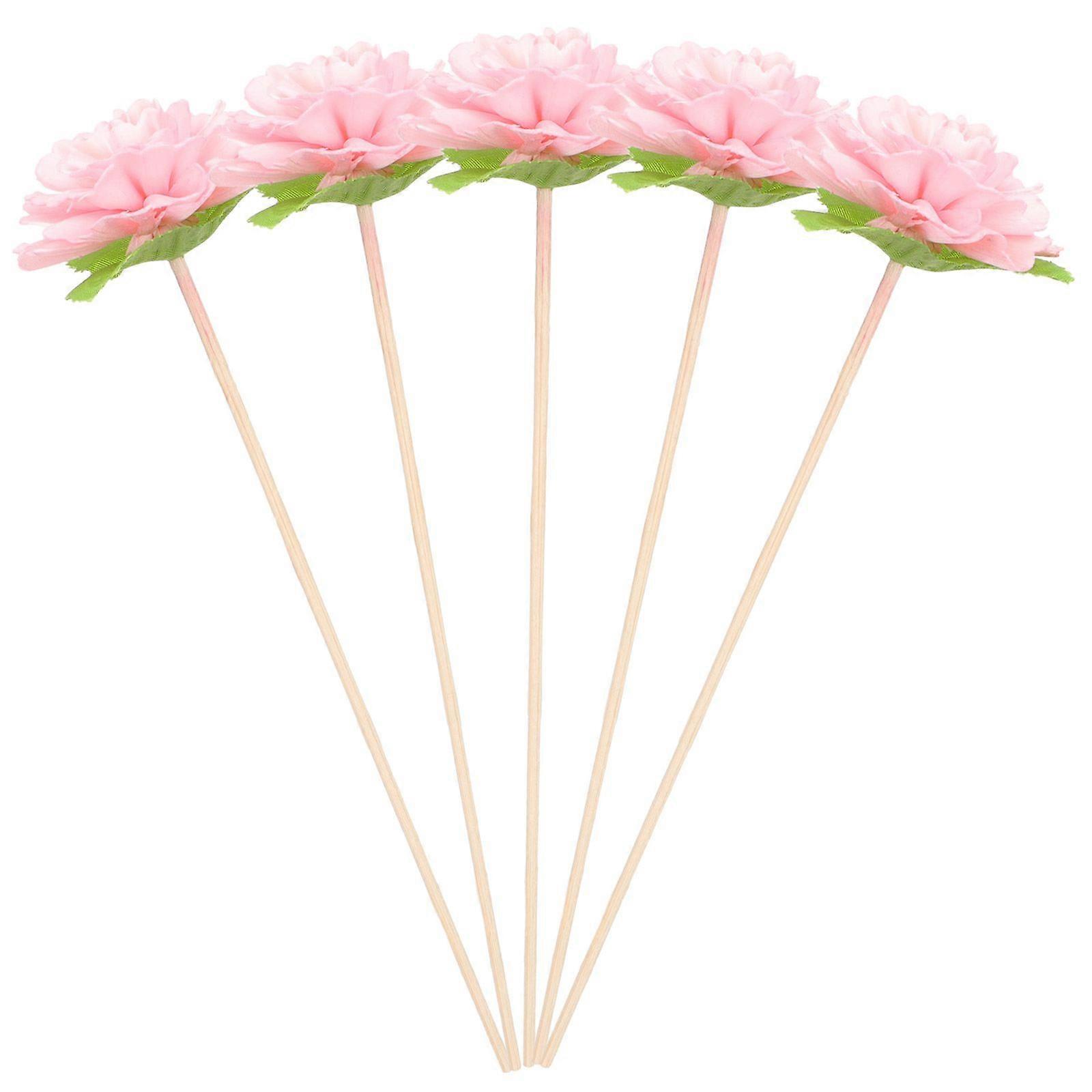 5pcs Aromatherapy Diffuser Reed Flowers Decorative Aromatherapy Flower Sticks Placement