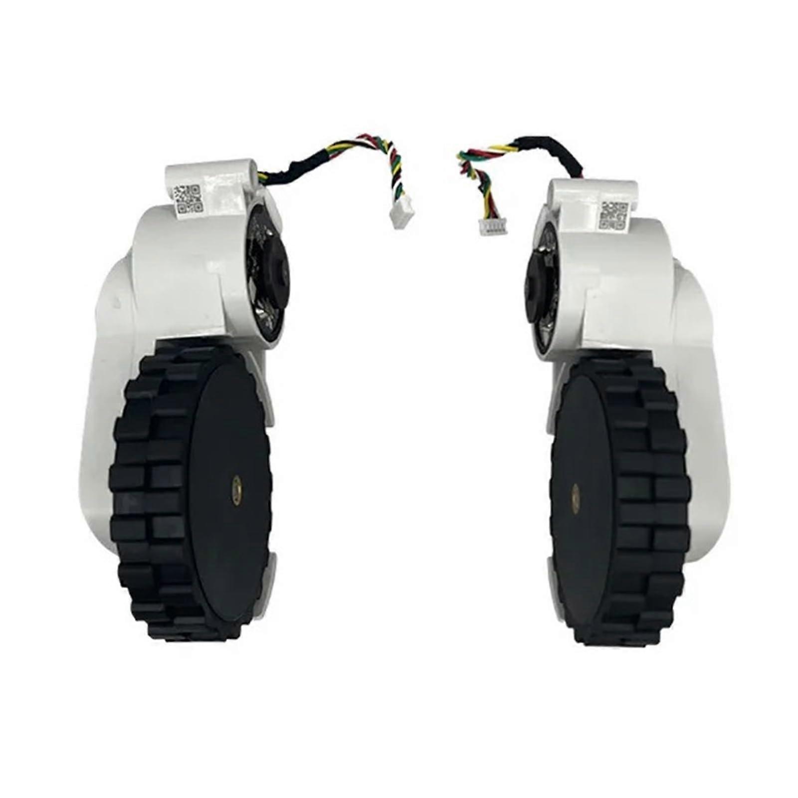 Robot Vacuum Replacement Wheels L/R for Xiaomi E10 B112 E12 E10C with Grip Rubber Treads