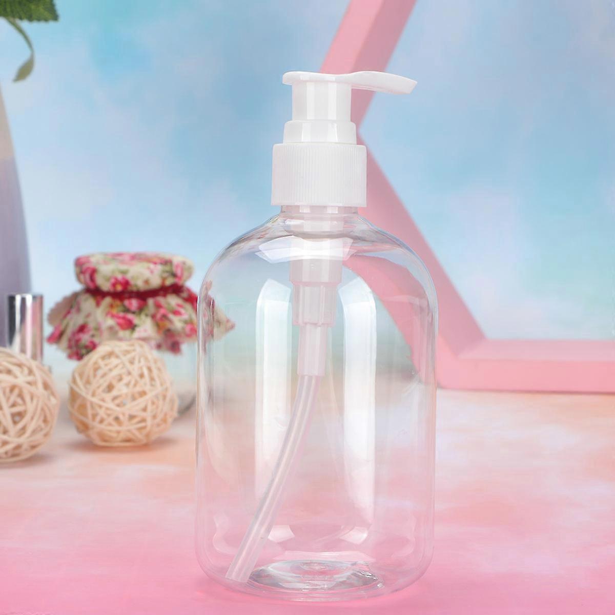 Press Pump Soap Bottle for Storage 5Pcs Liquid Dispensers White