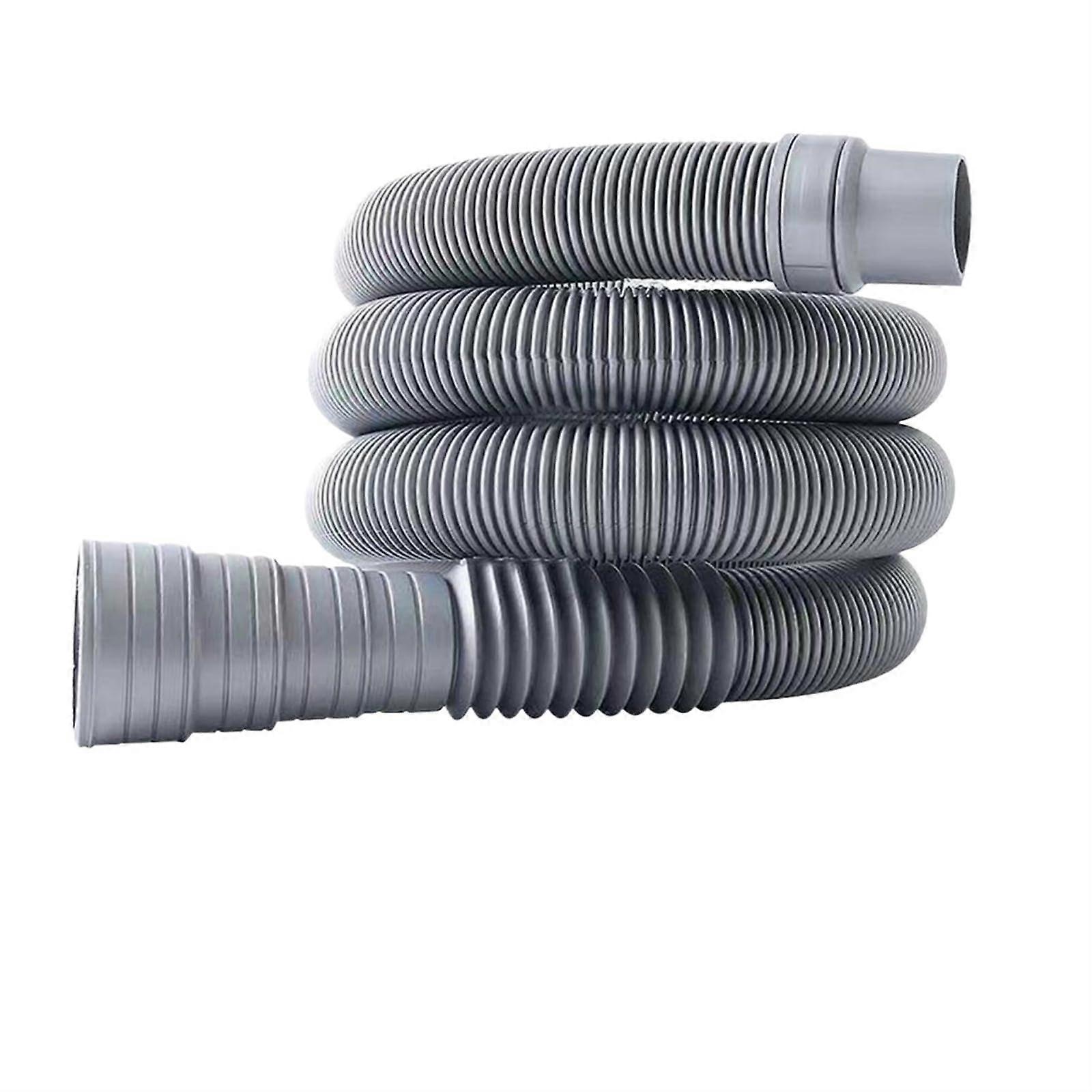Washing Machine Drain Hose 1 Meter Flexible Discharge Pipe for Kitchen Bathroom Quick Install