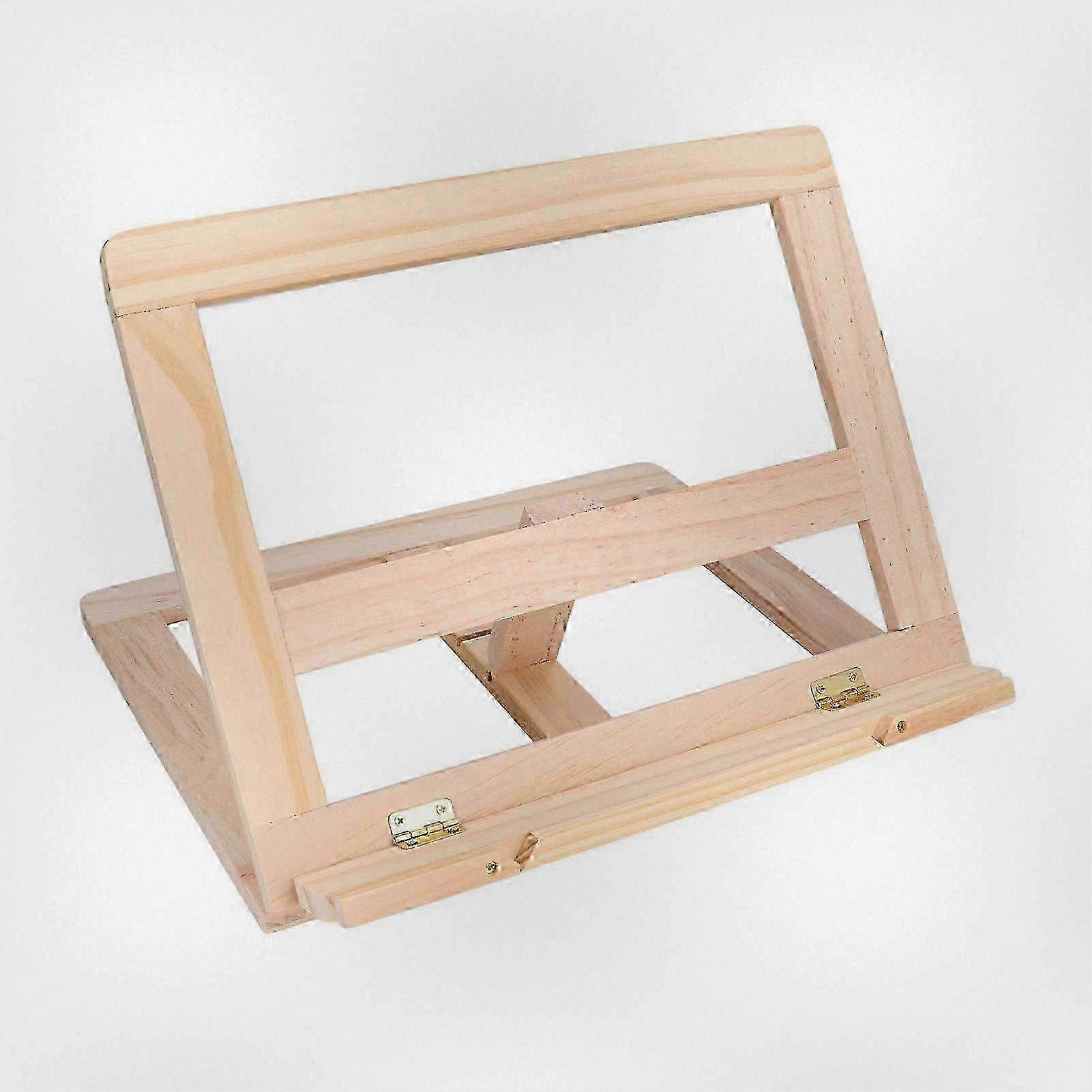 2025 Adjustable Wooden Book Stand for Reading Tablet and Documents on Desk
