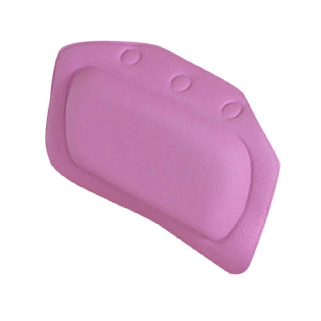 Bath Pillow with Soft AntiSlip Surface and Secure Suction Cups, Stripe Purple Bathtub Headrest