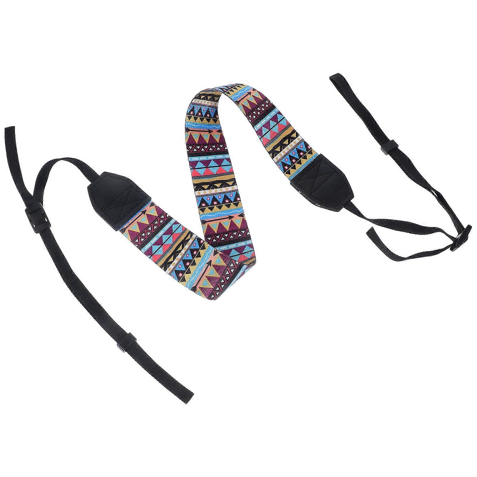 Crossbody Vintage Camera Strap for Camera Use Universal Printed