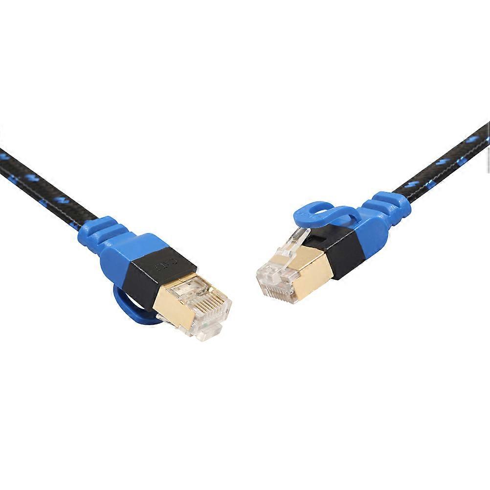 Internet Wire Double-Shielded For Routers 1m Blue Gigabit LAN Connection 1Pcs